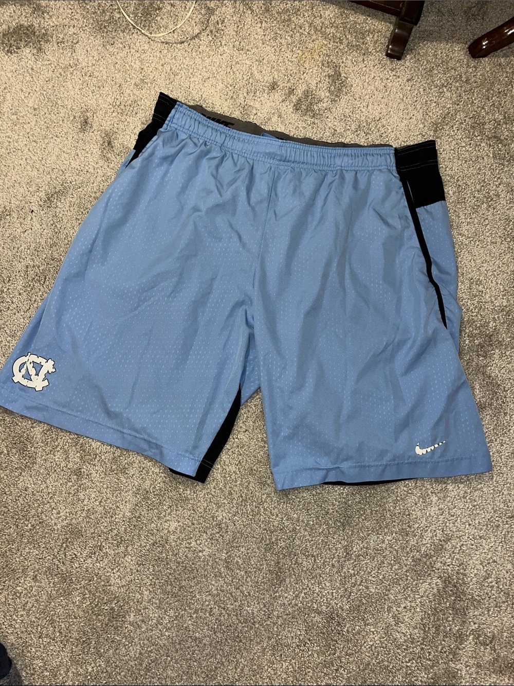 Nike 2 Tone UNC North Carolina Tar Heels  🏀 Basketball Work Out Gym Shorts XXL